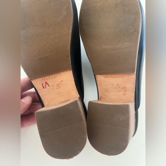 Nisolo All- Day Heeled Mule Black Leather Slip-On Shoe Size 7.5 - Picture 10 of 11